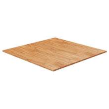 Tafelblad vierkant 90x90x2,5 cm massief eiken 90 x 90 x 2.5 cm Lichtbruin