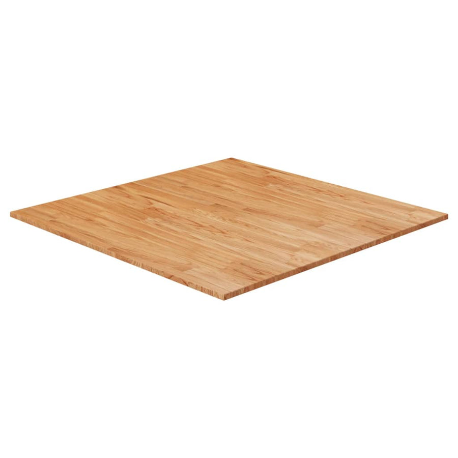 Tafelblad vierkant 90x90x2,5 cm massief eiken 90 x 90 x 2.5 cm Lichtbruin