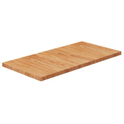 Wastafelblad massief eikenhout 80x40x2,5 cm lichtbruin