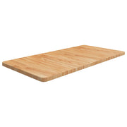 Wastafelblad massief eikenhout 100x50x2,5 cm lichtbruin