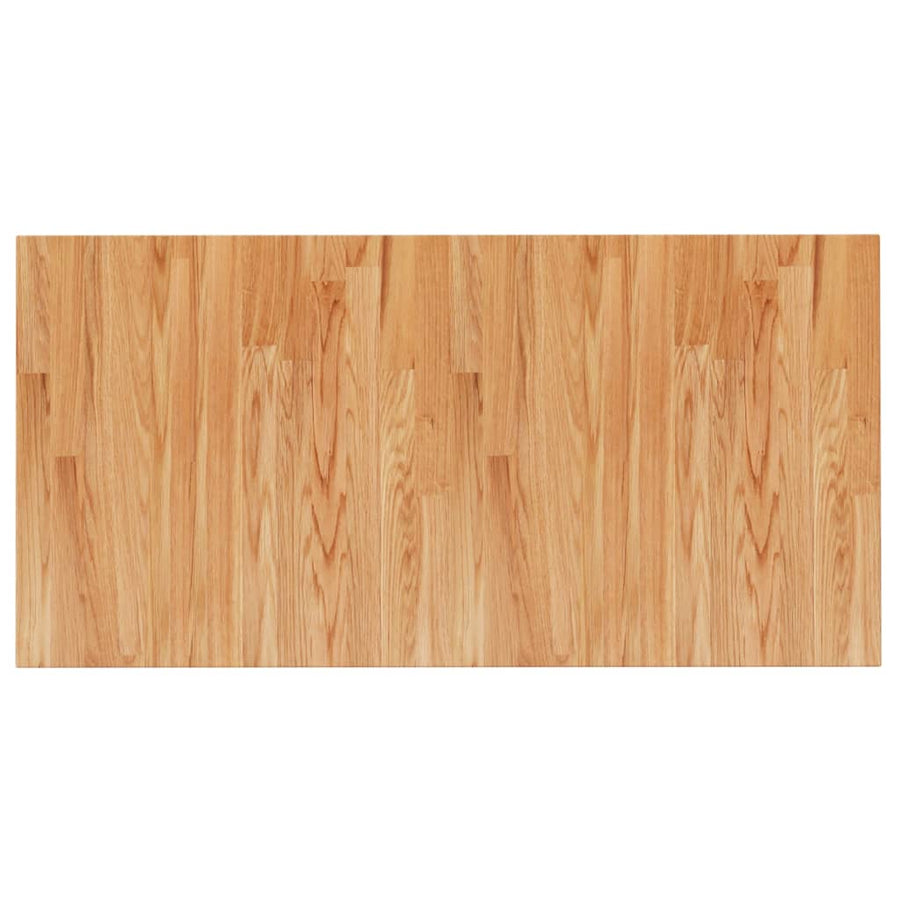 Wastafelblad 100X50X2,5Cm Behandeld Massief Hout Lichtbruin