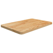 Wastafelblad massief hout 60x40x2,5 cm lichtbruin