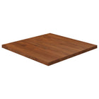 Tabletop square 60x60x2.5cm treated oak dark brown
