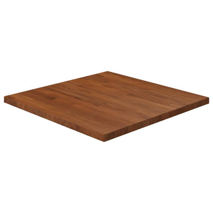 Tafelblad vierkant 60x60x2,5cm behandeld eiken 60 x 60 x 2.5 cm Donkerbruin