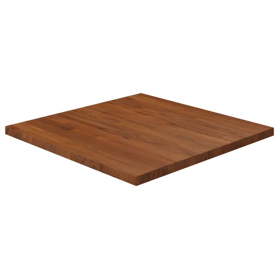 Tafelblad vierkant 60x60x2,5cm behandeld eiken 60 x 60 x 2.5 cm Donkerbruin