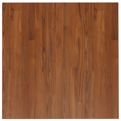 Tafelblad vierkant 70x70x2,5cm behandeld eiken donkerbruin 70 x 70 x 2.5 cm Donkerbruin