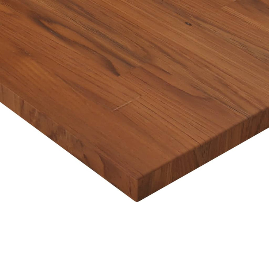 Tafelblad vierkant 70x70x2,5cm behandeld eiken donkerbruin 70 x 70 x 2.5 cm Donkerbruin