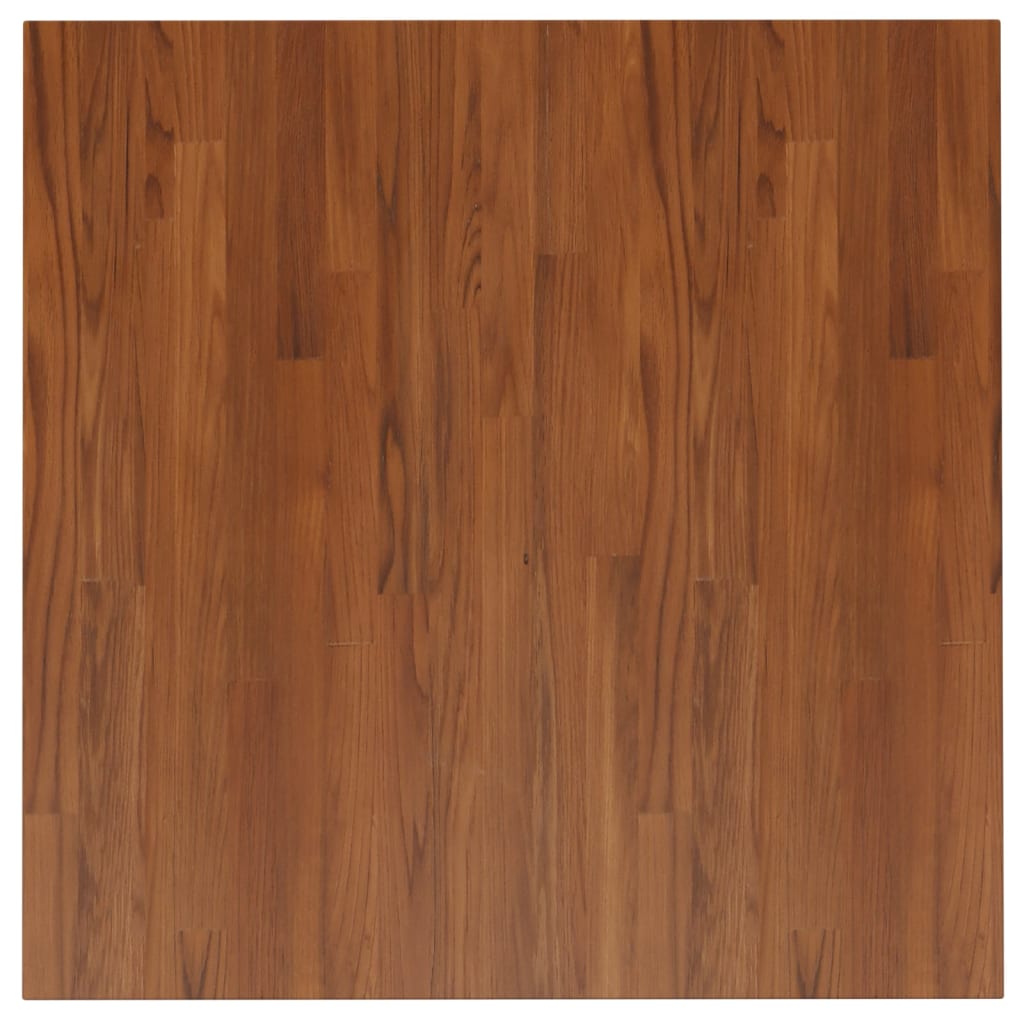 Tafelblad vierkant 80x80x2,5cm behandeld eiken donkerbruin 80 x 80 x 2.5 cm Donkerbruin