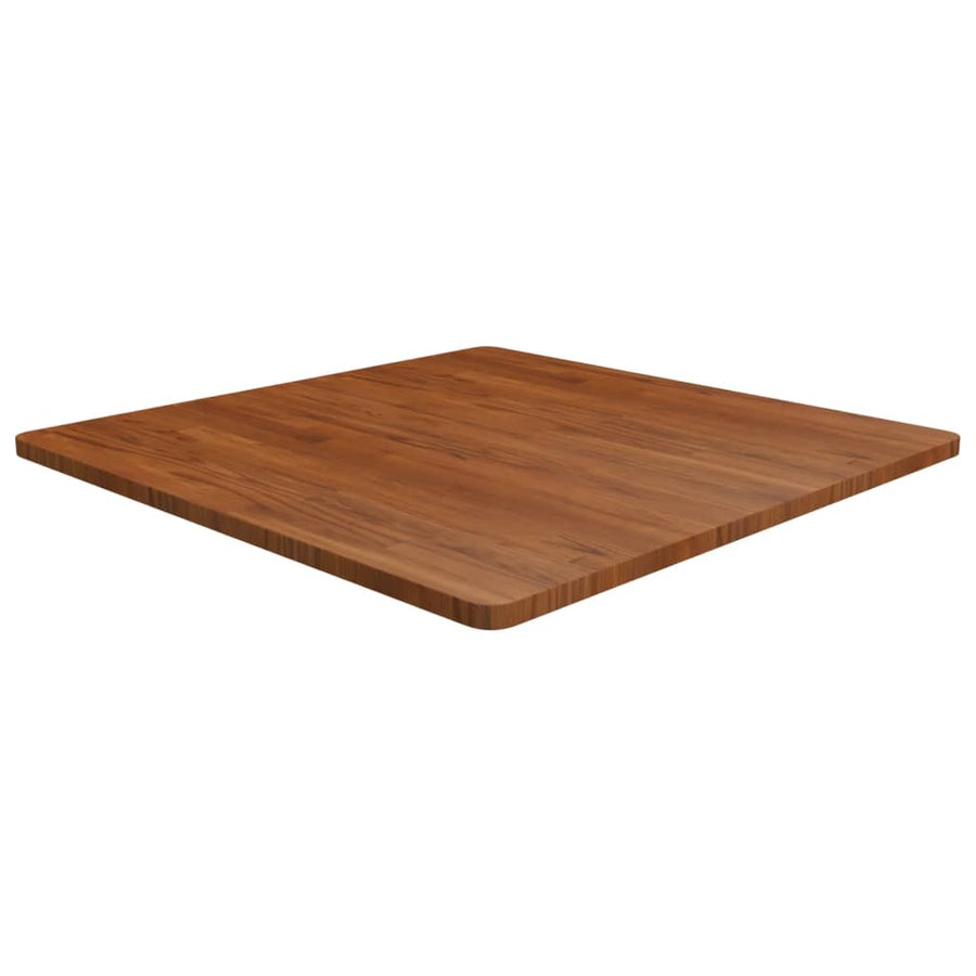 Tafelblad Vierkant 90X90X2,5Cm Behandeld Eiken 1 90 x 90 x 2.5 cm Donkerbruin