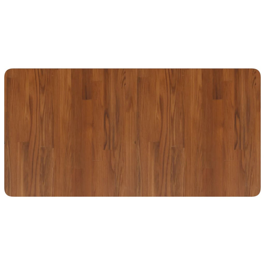 Wastafelblad 100X50X2,5Cm Behandeld Massief Hout Donkerbruin