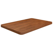 Wastafelblad massief eiken 60x40x2,5 cm donkerbruin