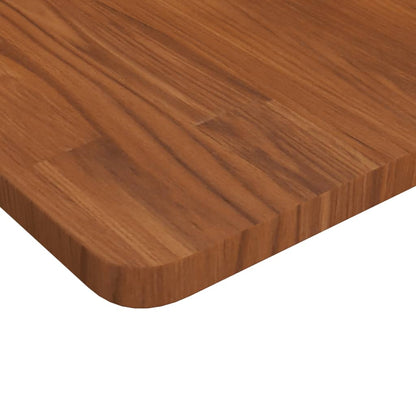 Wastafelblad 100X60X2,5Cm Behandeld Massief Hout Donkerbruin