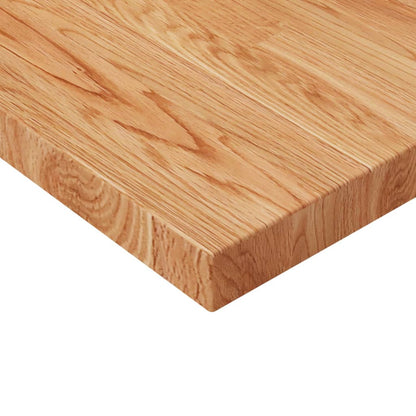Tafelblad vierkant 70x70x4cm massief eiken 70 x 70 x 4 cm Lichtbruin
