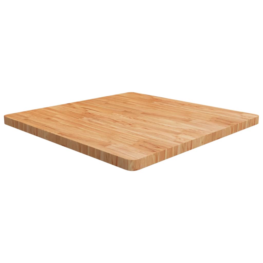 Tafelblad Vierkant 90X90X4Cm Massief Eikenhout 90 x 90 x 4 cm