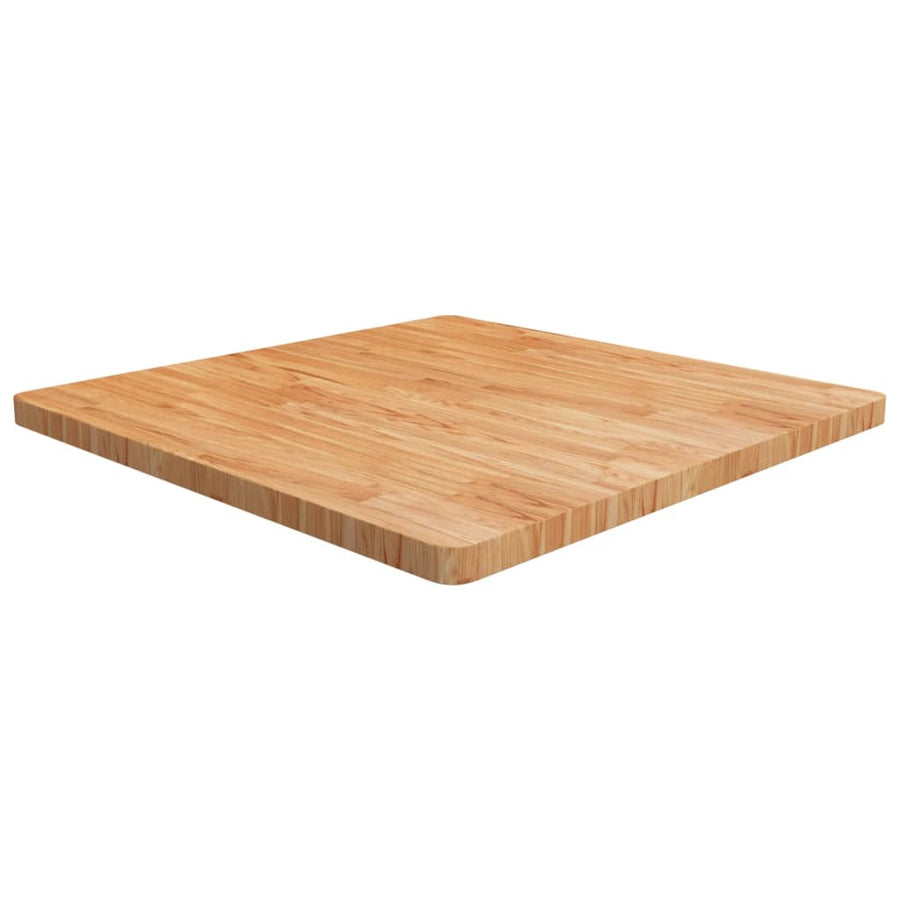 Tafelblad Vierkant 90X90X4Cm Massief Eikenhout 90 x 90 x 4 cm