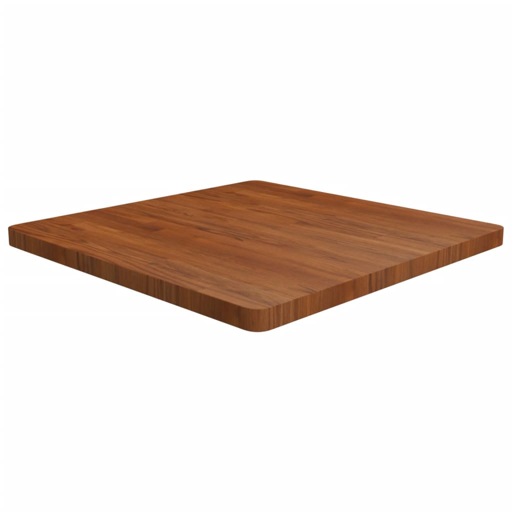Tafelblad Vierkant 80X80X4Cm Behandeld Eiken Donkerbruin 1 80 x 80 x 4 cm