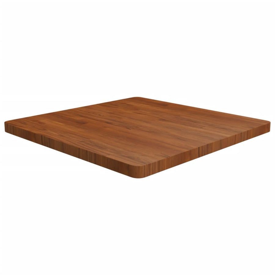Tafelblad Vierkant 80X80X4Cm Behandeld Eiken Donkerbruin 1 80 x 80 x 4 cm
