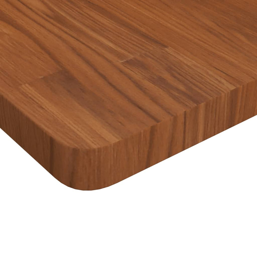 Tafelblad Vierkant 80X80X4Cm Behandeld Eiken Donkerbruin 1 80 x 80 x 4 cm