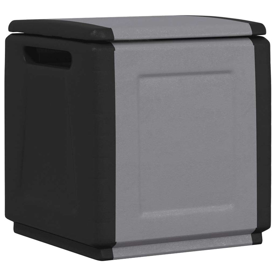 Tuinbox 130 L Donkergrijs En Zwart 54 x 53 x 57 cm