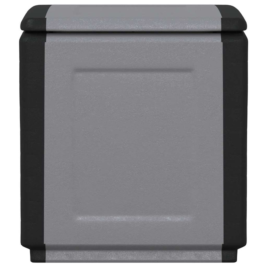 Tuinbox 130 L Donkergrijs En Zwart 54 x 53 x 57 cm