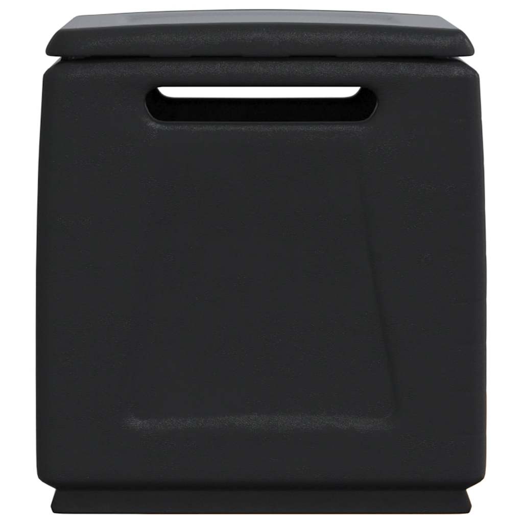 Tuinbox 130 L Donkergrijs En Zwart 54 x 53 x 57 cm