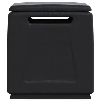 Tuinbox 130 L Donkergrijs En Zwart 54 x 53 x 57 cm