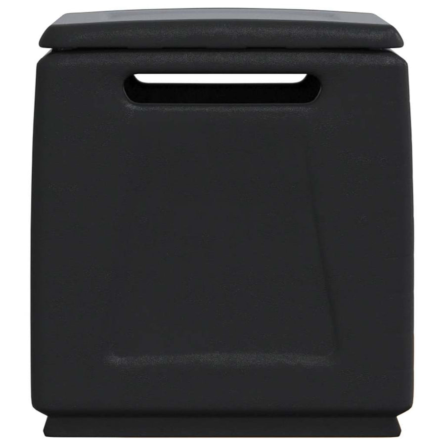 Tuinbox 130 L Donkergrijs En Zwart 54 x 53 x 57 cm