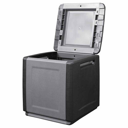 Tuinbox 130 L Donkergrijs En Zwart 54 x 53 x 57 cm