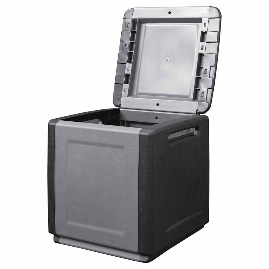 Tuinbox 130 L Donkergrijs En Zwart 54 x 53 x 57 cm