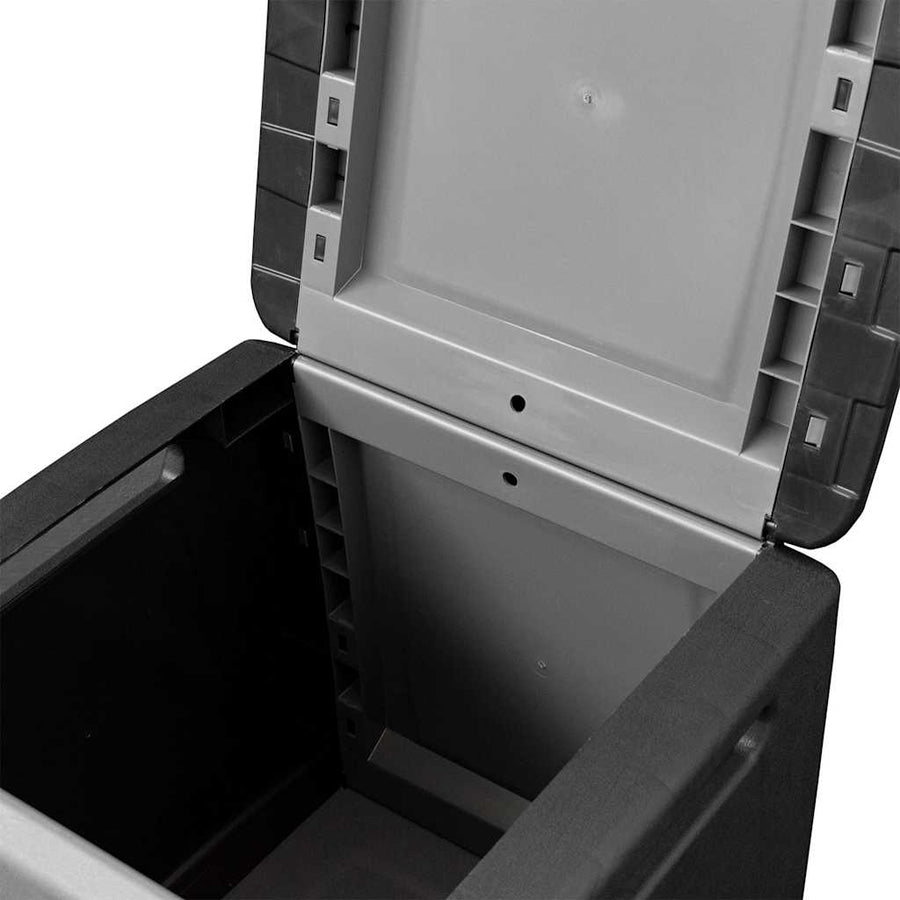 Tuinbox 130 L Donkergrijs En Zwart 54 x 53 x 57 cm