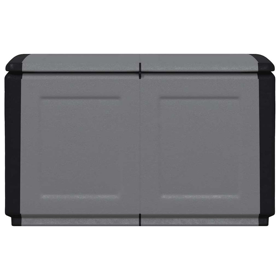 Tuinbox 230 L 96x53x57 cm donkergrijs en zwart