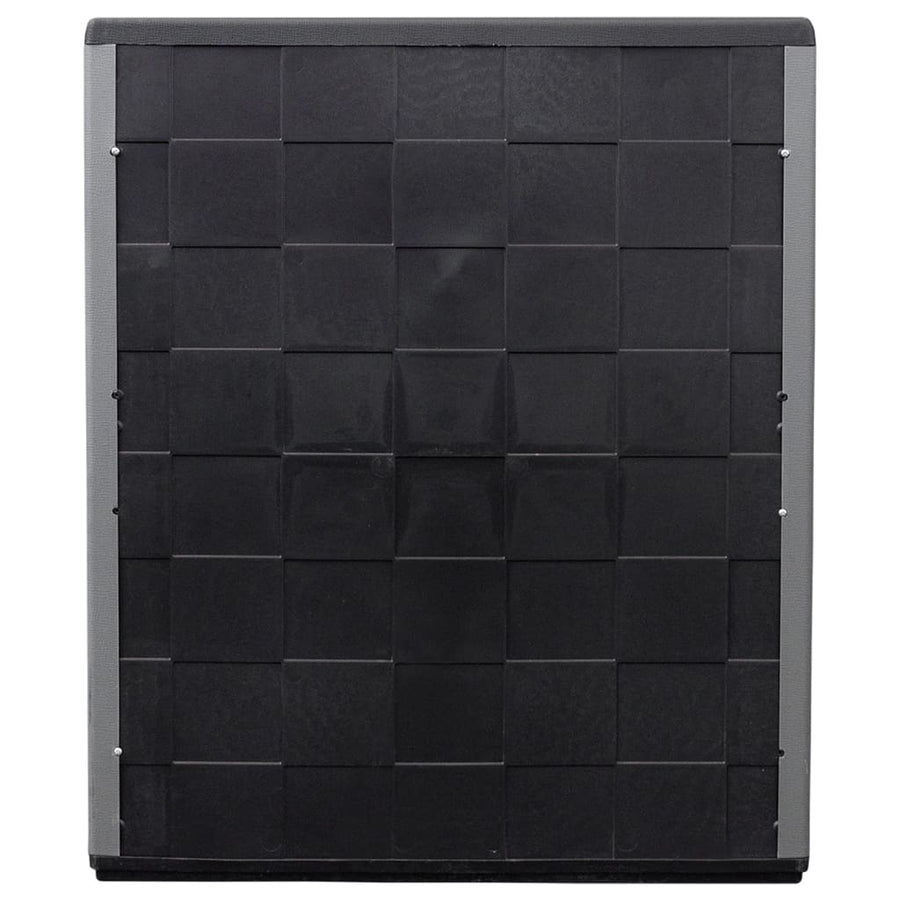 Tuinkast 68x37x84 cm polypropeen grijs en zwart