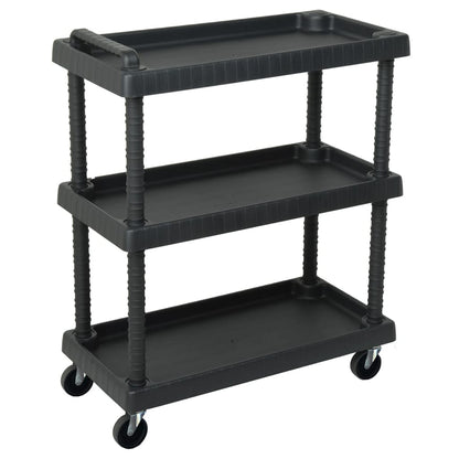 Gereedschapswagen 3-Laags 75X37,5X92 Cm Polypropeen Zwart