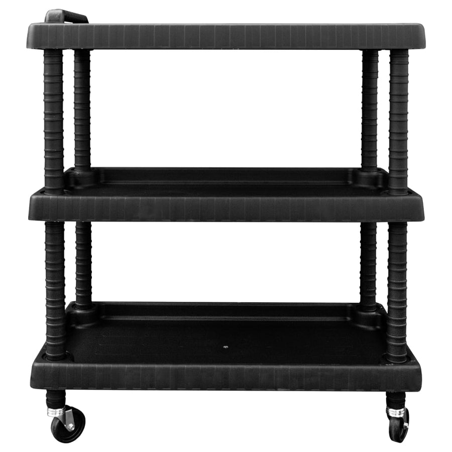 Gereedschapswagen 3-Laags 75X37,5X92 Cm Polypropeen Zwart