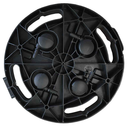 Plantentrolley Met Wielen 170 Kg Diameter 30 Cm Zwart
