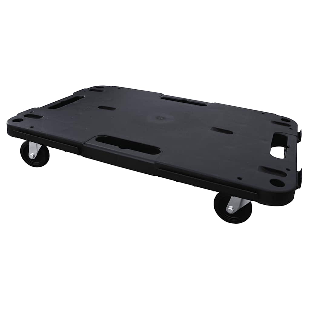 Transporttrolley 58x38x12 cm PP zwart