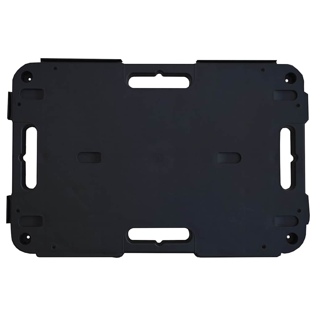 Transporttrolley 58x38x12 cm PP zwart