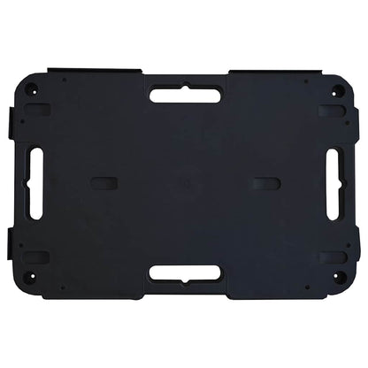 Transporttrolley 58x38x12 cm PP zwart