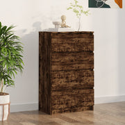 Dressoir 60x35x98,5 cm bewerkt hout gerookt eiken