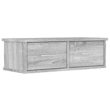 Tv-Wandmeubel 60X26X8,5 Cm Bewerkt Hout Eiken Grijs sonoma