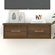 Wandkast 60x26x18,5 cm bewerkt hout bruin