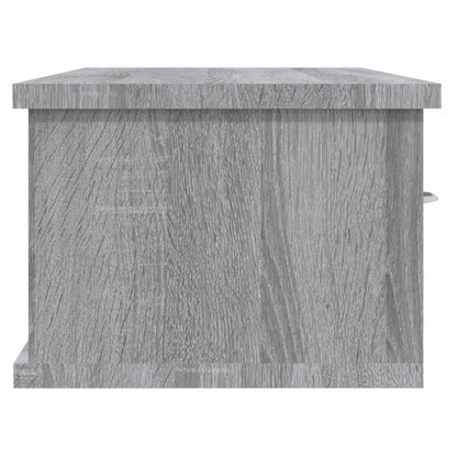 Wandkast 88x26x18,5 cm bewerkt hout grijs sonoma eikenkleurig Grijs sonoma