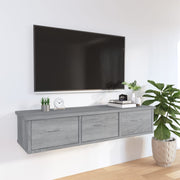 Wandkast 88x26x18,5 cm grijs sonoma eiken
