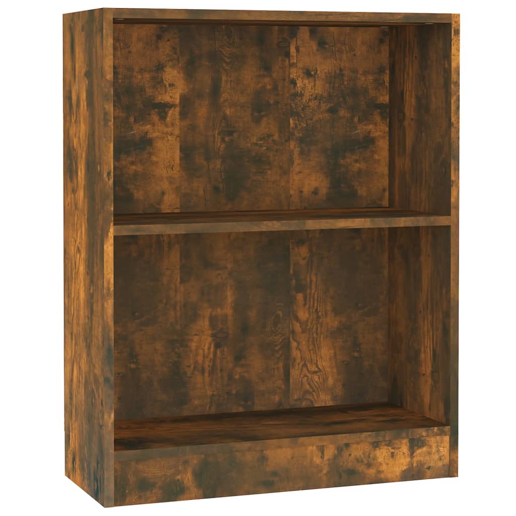 Boekenkast Bewerkt Hout Kleurig 60 x 24 x 76 cm Gerookt eiken