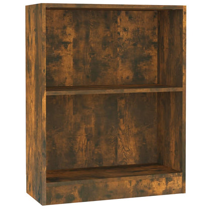 Boekenkast Bewerkt Hout Kleurig 60 x 24 x 76 cm Gerookt eiken