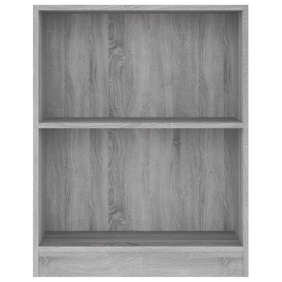 Boekenkast Bewerkt Hout Eikenkleurig 60 x 24 x 76 cm Grijs sonoma