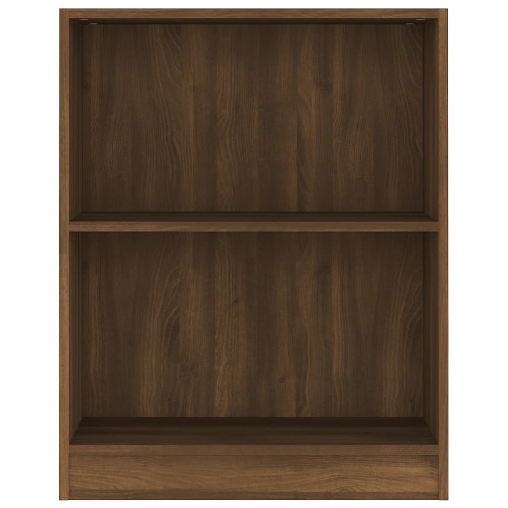 Boekenkast Bewerkt Hout 60 x 24 x 76 cm bruin eikenkleur