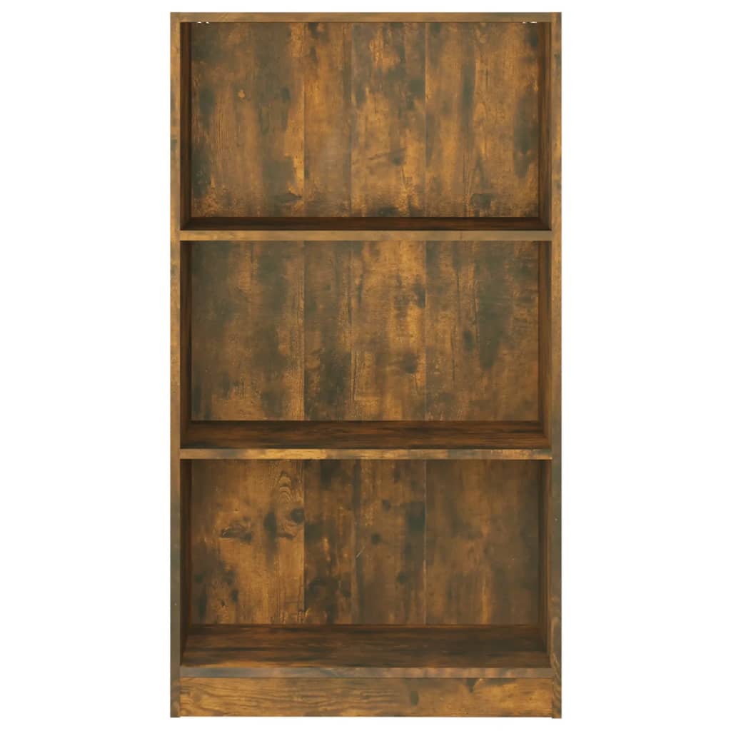 Boekenkast Bewerkt Hout Kleurig 60 x 24 x 109 cm Gerookt eiken