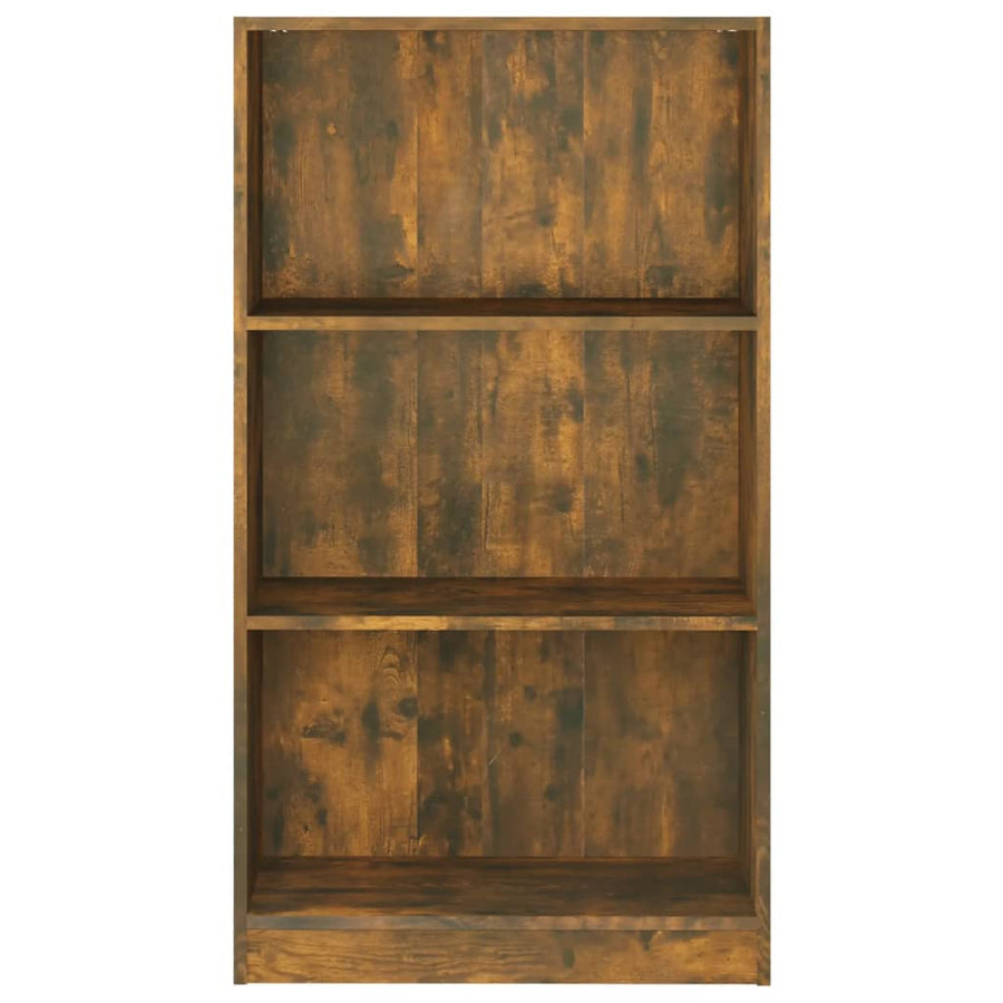 Boekenkast Bewerkt Hout Kleurig 60 x 24 x 109 cm Gerookt eiken