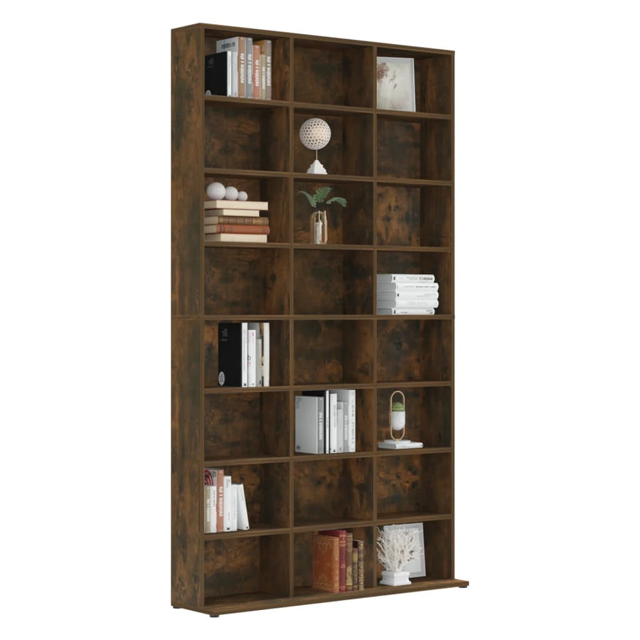 Cd-Kast 02X23X77,5 Cm Bewerkt Hout Kleurig 102 x 23 x 177.5 cm Gerookt eiken